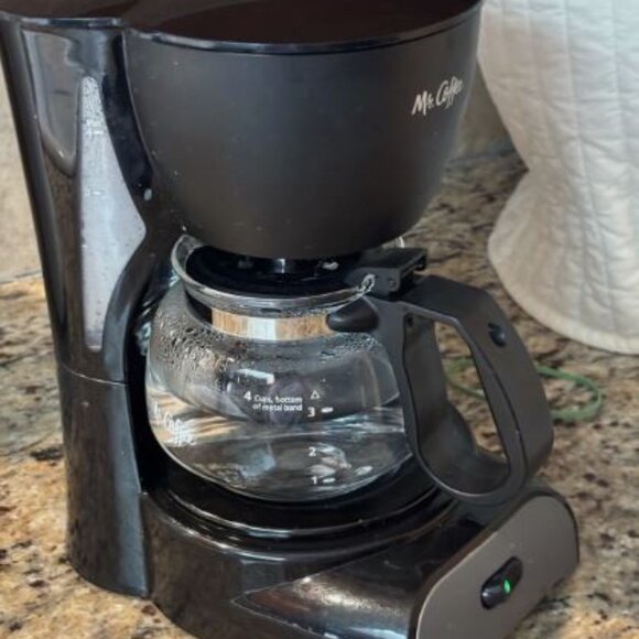 Mr. Coffee Compact 4 Cup Switch Drip Coffee Maker | Black & Stainless Steel - Picture 2 of 6